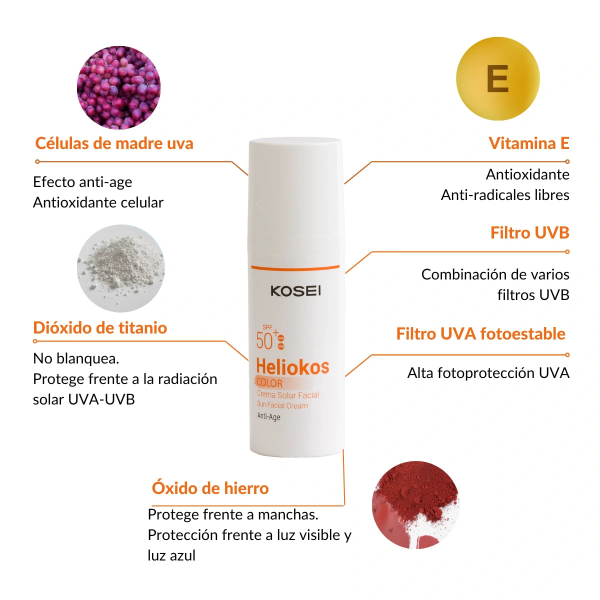 crema solar color kosei
