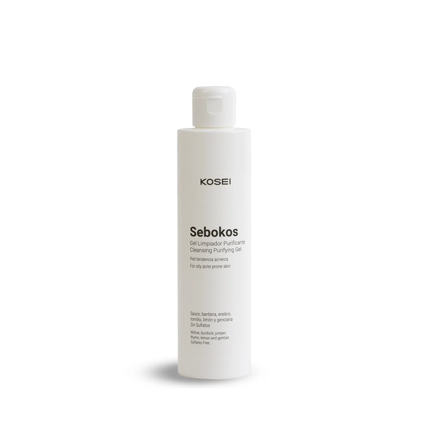 gel limpiador facial purificante kosei sebokos