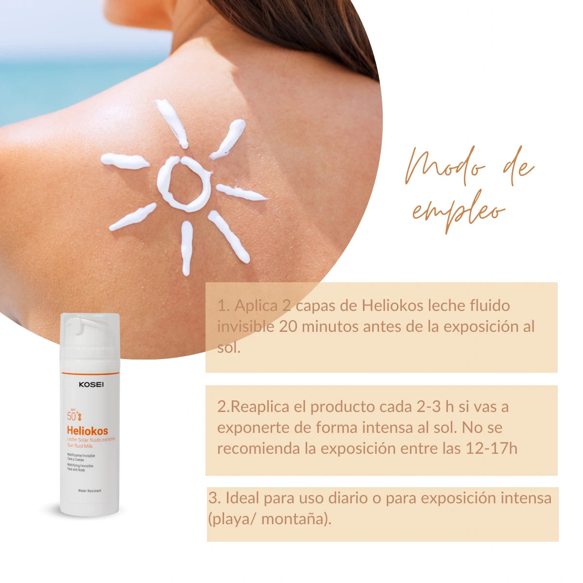 protector solar fluido kosei heliokos