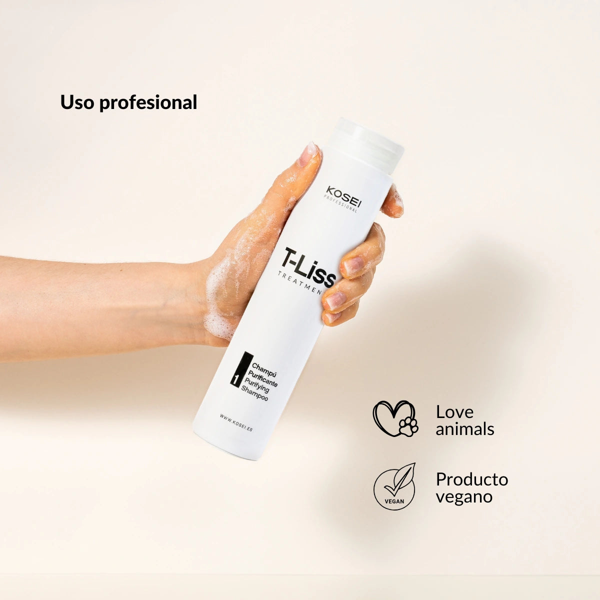 shampoo alcalino kosei t-liss purificante