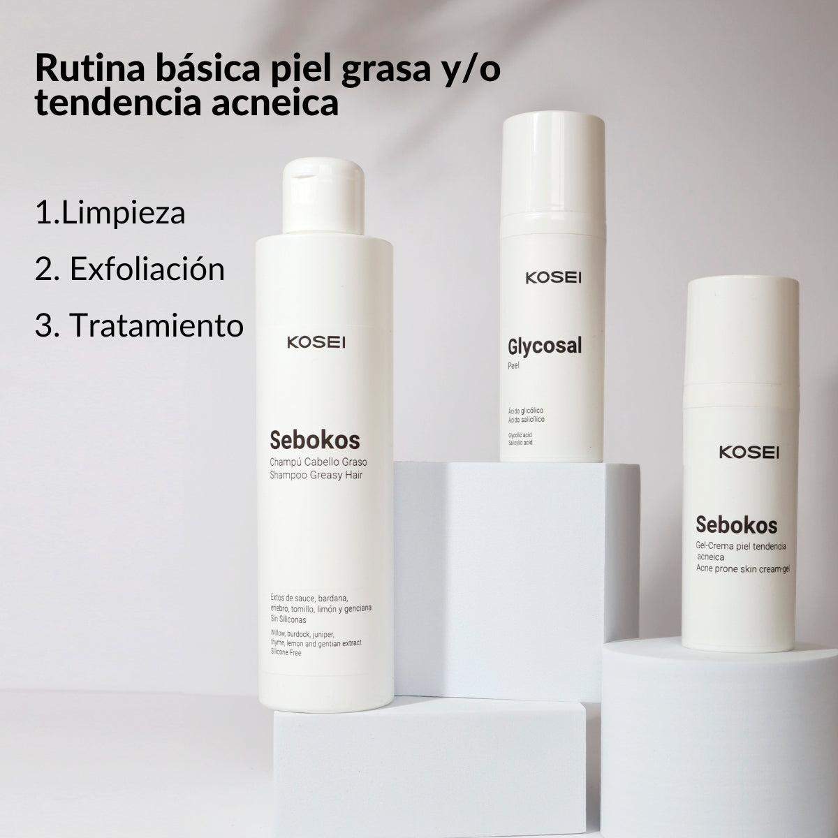 tratamiento para el acne kosei pack oily control